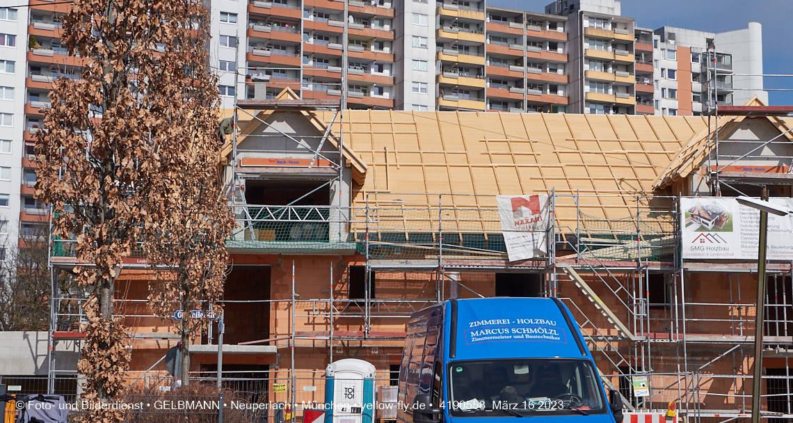 16.03.2023 - Baustelle Ottweiler Straße in Neuperlach